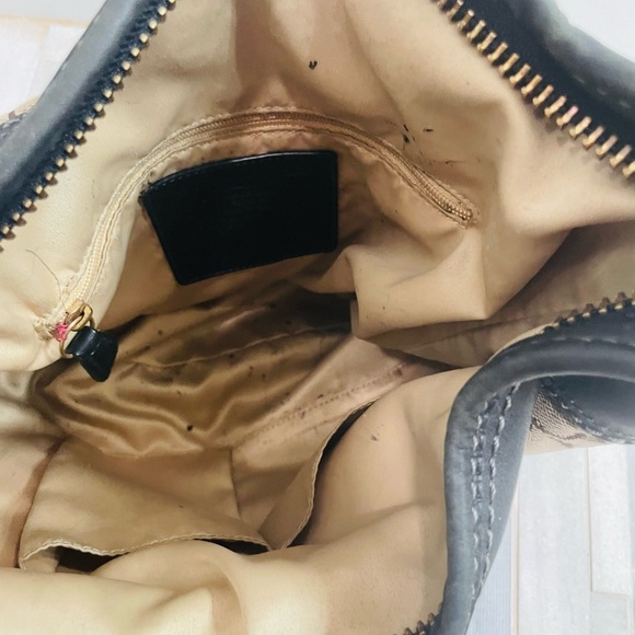 Coach duffle bleeker hobo Signature logo canvas Bag crossbody 11437 - Picture 12 of 16